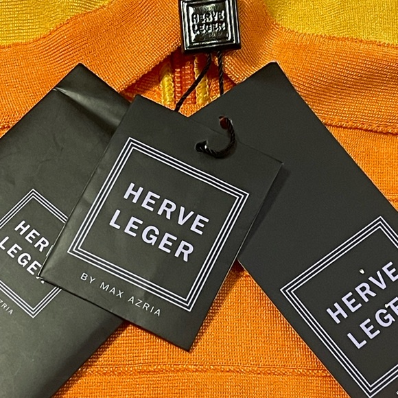 Herve Leger One Piece Swimsuit - Orange and Yellow - Picture 8 of 15